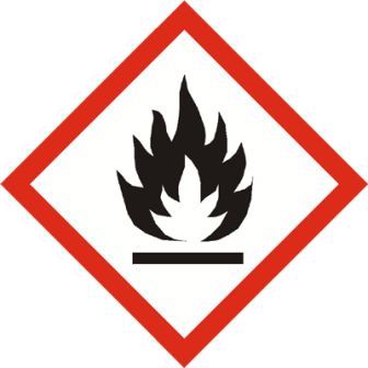 Gefahrenzeichen bei Chemikalien und Putzmitteln