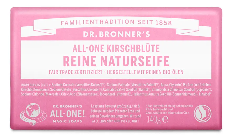 Dr. Bronners Bar Soap Cherry Blossom