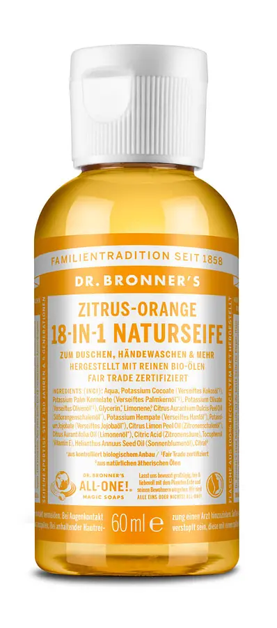 Dr. Bronners Liquid Soap Citrus-Orange
