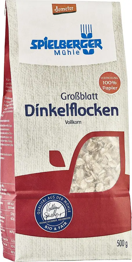 Spielberger Dinkelflocken Grossblatt Demeter