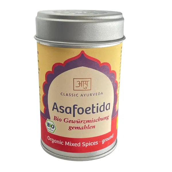 ClassicAyurveda Gewürzmischung Asafoetida mit Bockshornklee Dose 70g