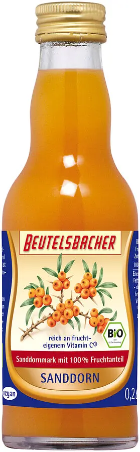 Beutelsbacher Sanddorn Muttersaft Bio