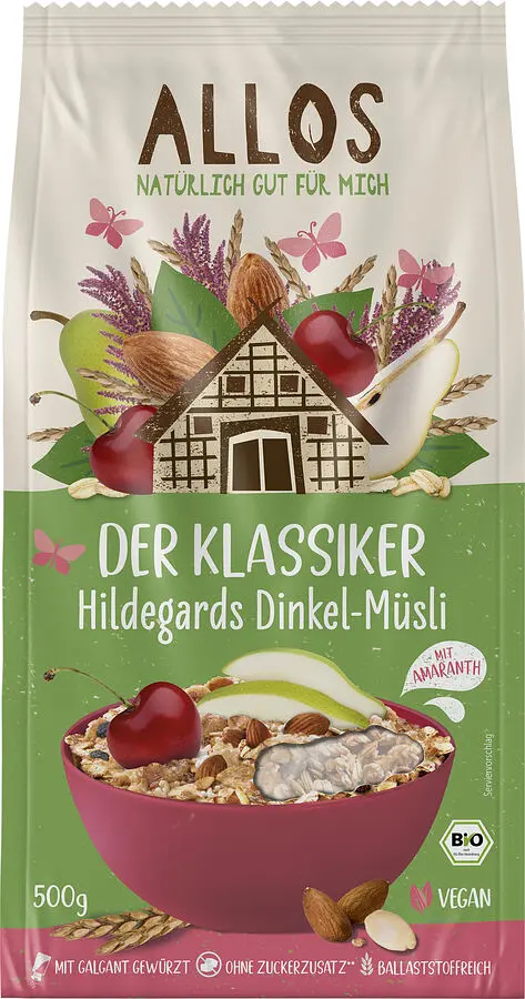 Allos Der Klassiker Hildegards Dinkel-Müsli Bio vegan