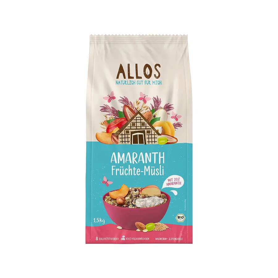 Allos Amaranth Müesli Früchte 1.5kg Bio