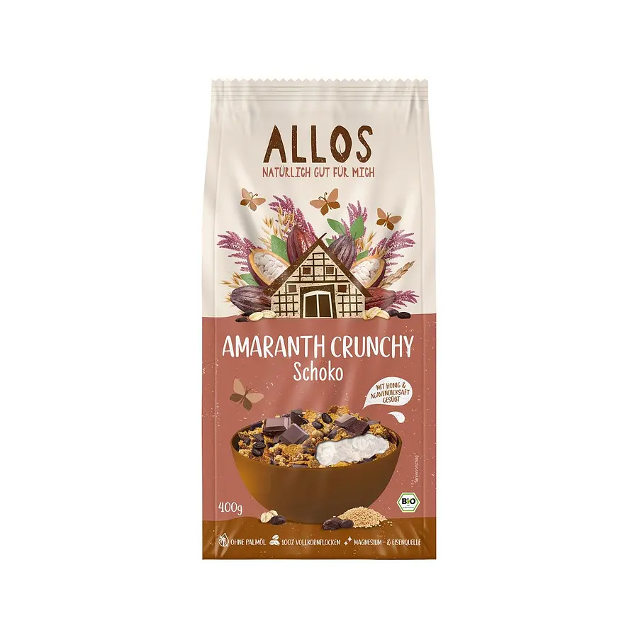 Allos Amaranth Crunchy Schokolade Bio
