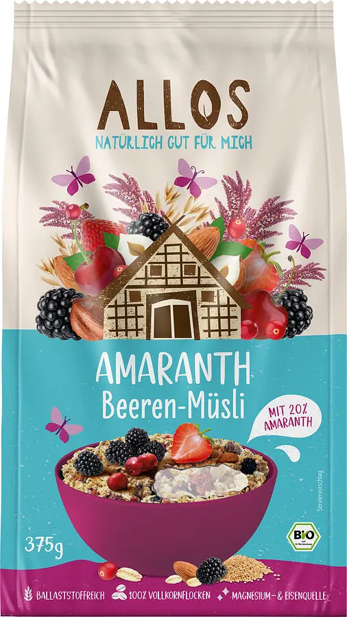 Allos Amaranth Müesli Beeren Bio