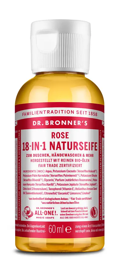 Dr. Bronners Liquid Soap Rose