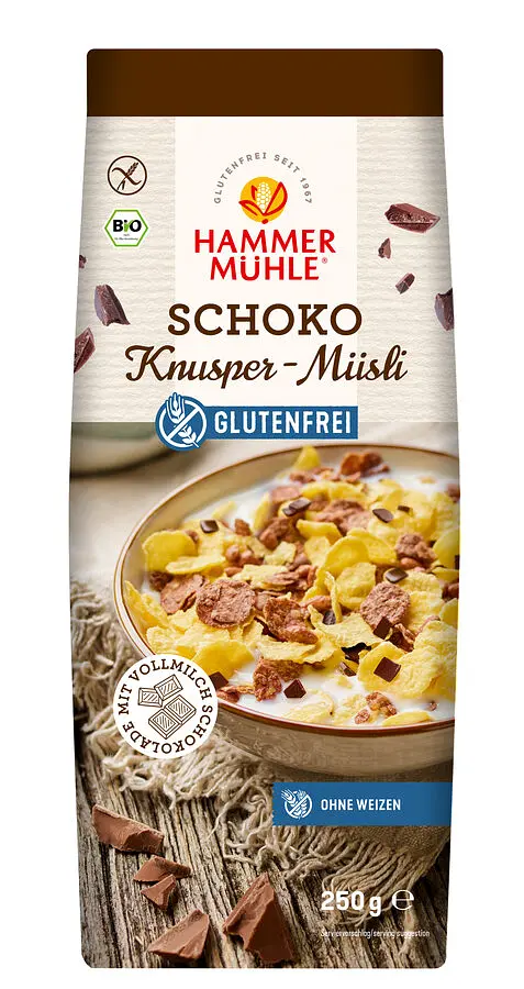 Hammermühle Schoko Knusper-Müsli Bio gf