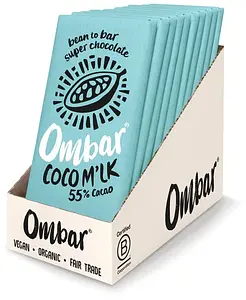 Mini-Tafel Ombar Kokosmilch Roh-Schokolade Bio, 35 g
