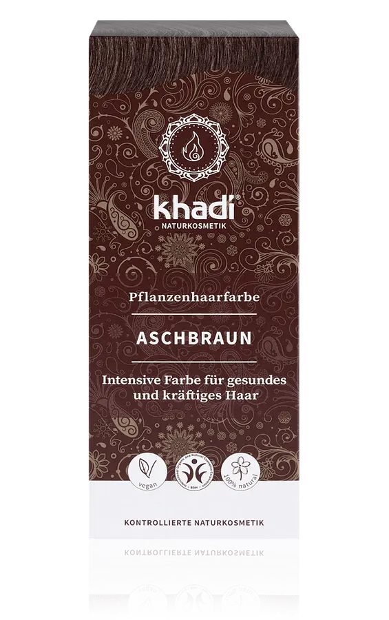 Khadi Pflanzenhaarfarbe Aschbraun
