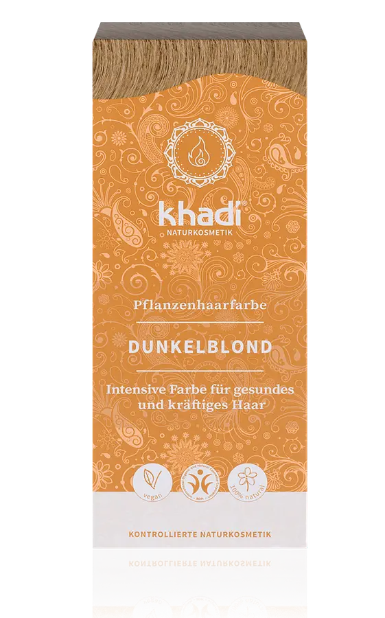 Khadi Pflanzenhaarfarbe Dunkelblond