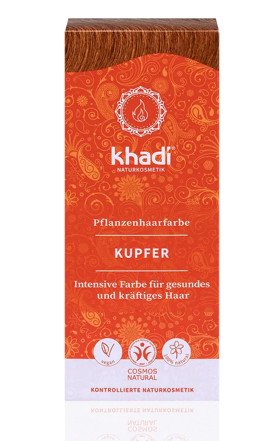 Khadi Pflanzenhaarfarbe Kupfer