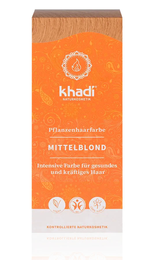 Khadi Pflanzenhaarfarbe Mittelblond