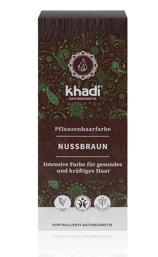 Khadi Pflanzenhaarfarbe Nussbraun