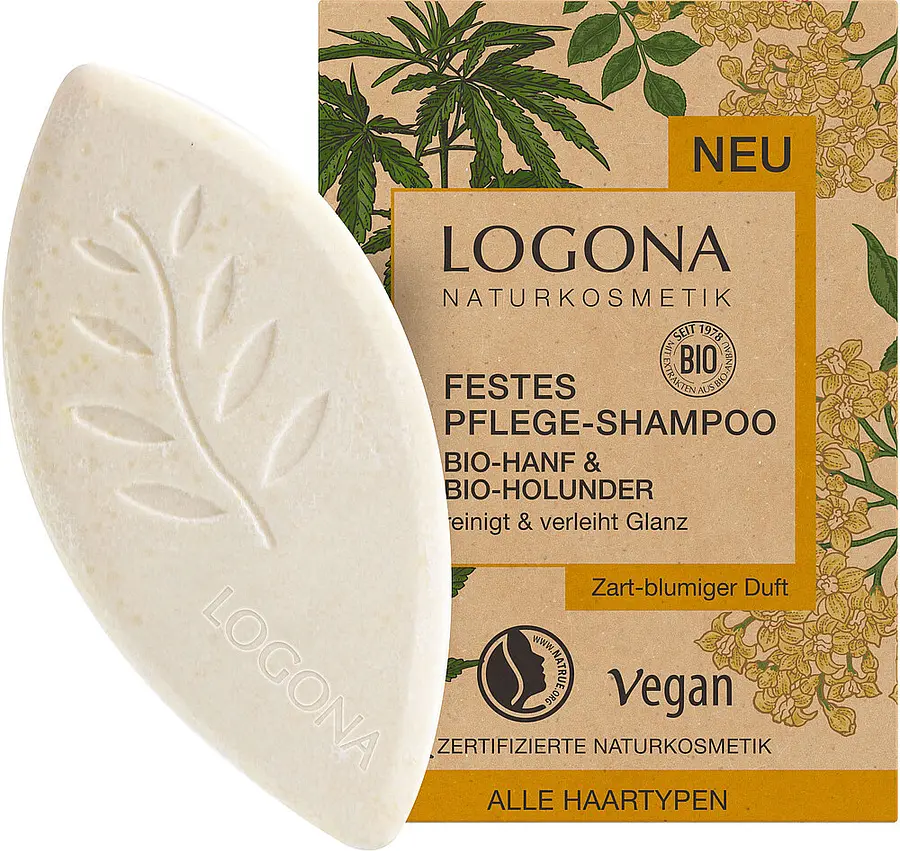 Logona Festes Shampoo Bio-Hanf & Bio-Holunder
