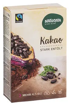 Kakao Pulver stark entölt Fairtrade Bio