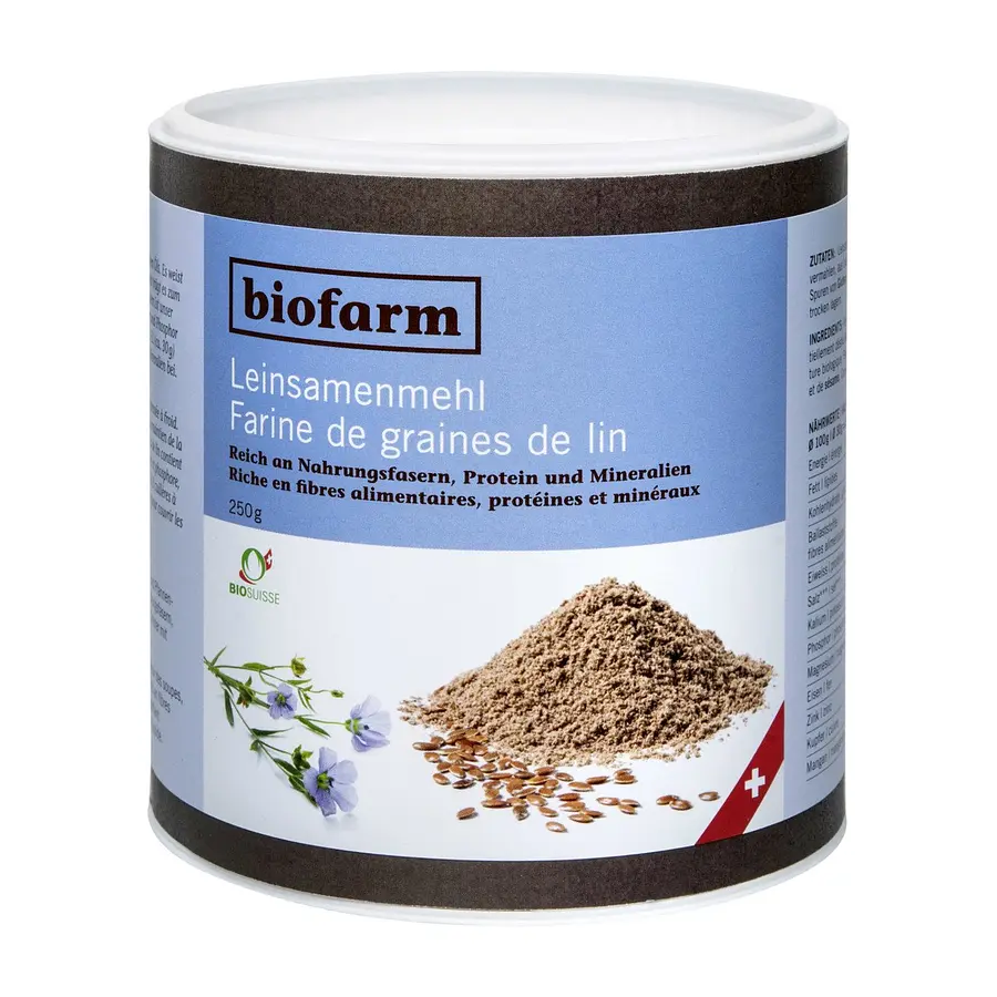 Biofarm Leinsamenmehl teilentölt Bio Knospe