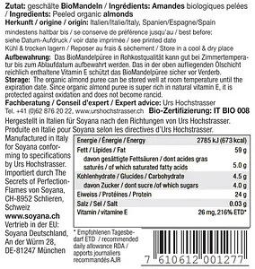 Mandelpüree Rohkostqualität Bio, 1 kg