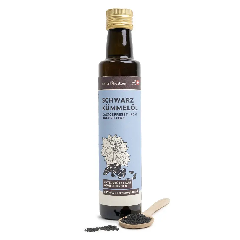 Naturkostbar Schwarzkümmelöl roh Bio