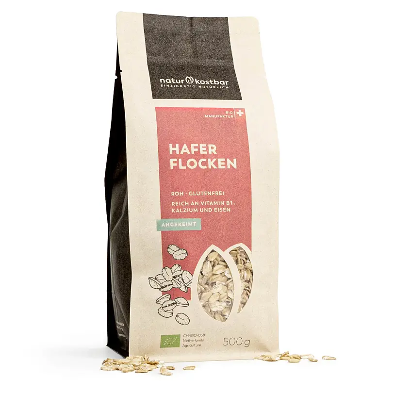 Naturkostbar Haferflocken angekeimt Bio