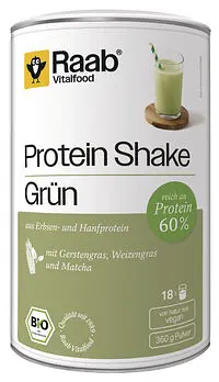 Raab Protein Shake Grün 360g Bio vegan