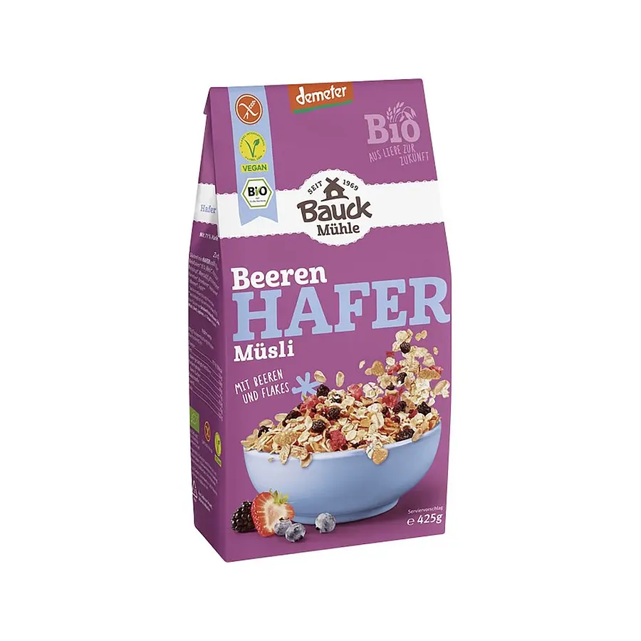 Bauck Müesli Hafer mit Beeren Bio