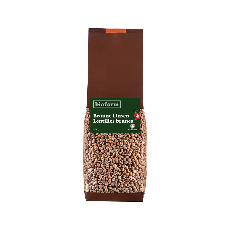 Biofarm Braune Linsen Berglinsen CHBio Knospe