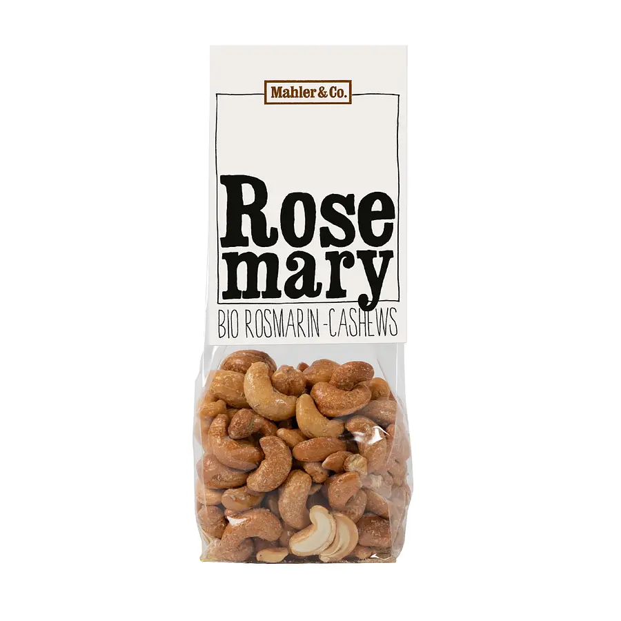 Mahler & Co. Rosmarin Cashews geröstet & gesalzen Bio
