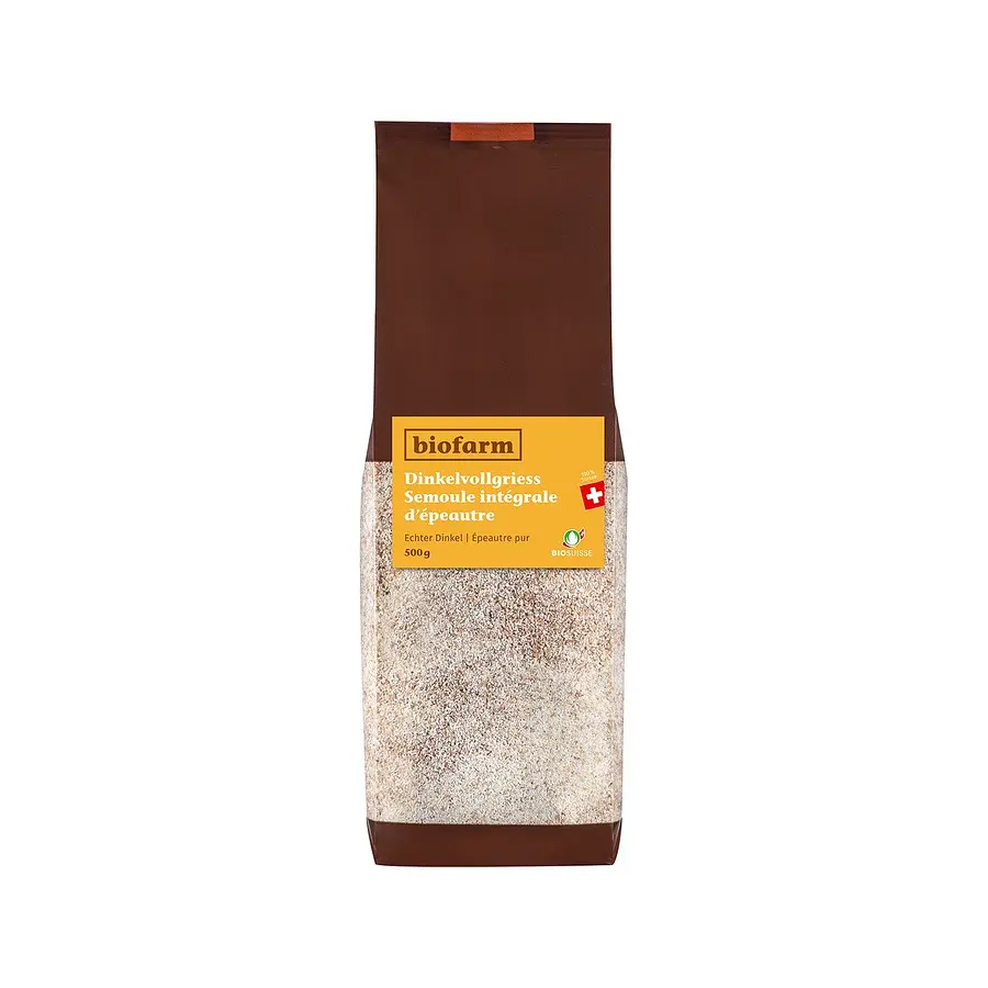 Biofarm Dinkel-Vollgriess CHBio Knospe