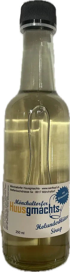 Senftopf Holunderblütensirup