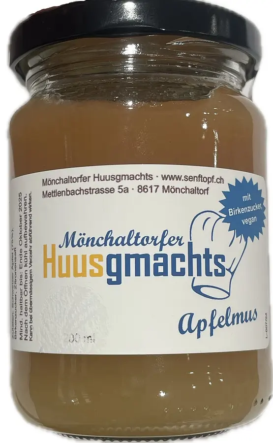 Senftopf Apfelmus