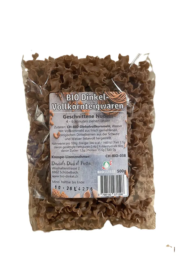 Daniels Dinkel Pasta Geschnittene Nudeln Bio