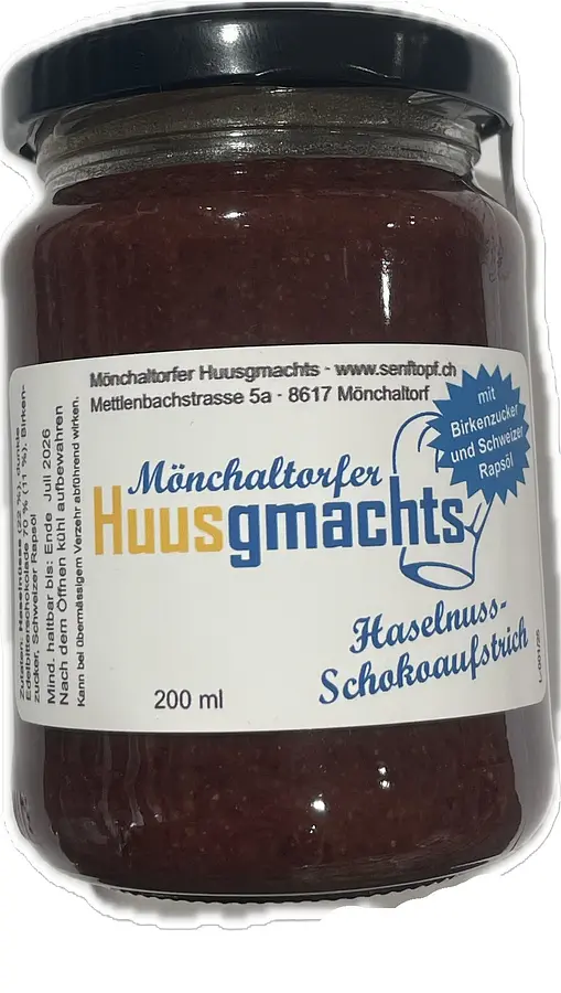 Senftopf Haselnuss Schokoaufstrich