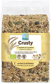 Pural Crusty 3 Korn - 3 Saaten Bio vegan