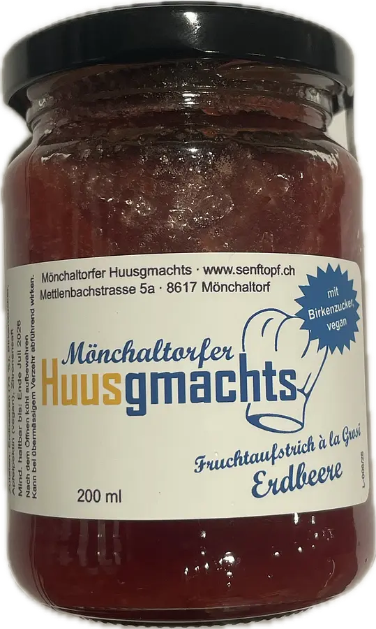 Senftopf Fruchtaufstrich Erdbeer