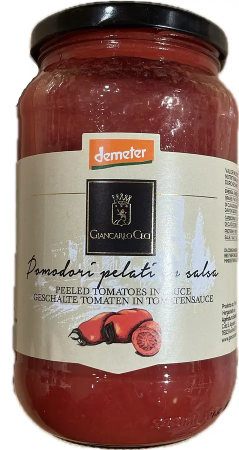 Giancarlo Ceci Pomodori pelati in salsa Demeter