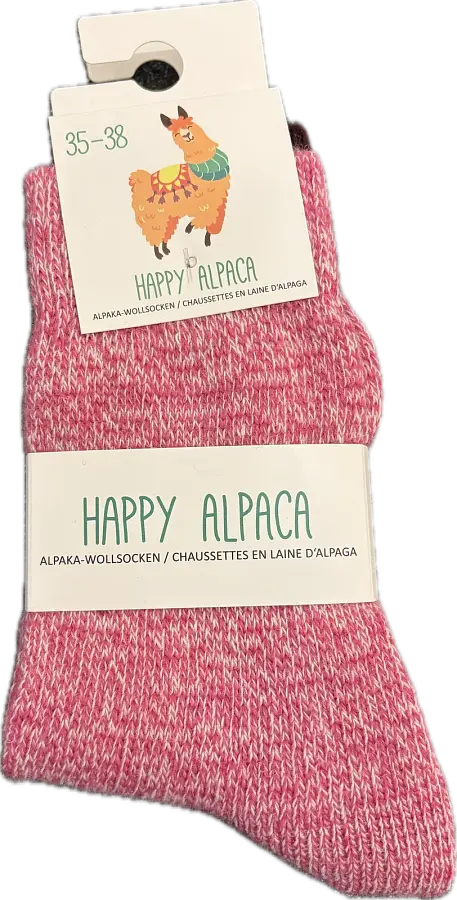 Happy Alpaca Socken 35-38 2Stk Farbe assortiert