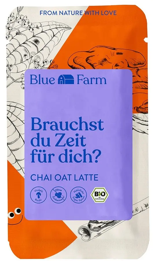 BlueFarm Haferdrink Pulver Chai Oat Latte Bio vegan