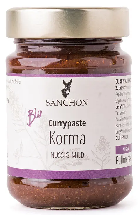 Curry Paste Korma Glutenfrei Bio