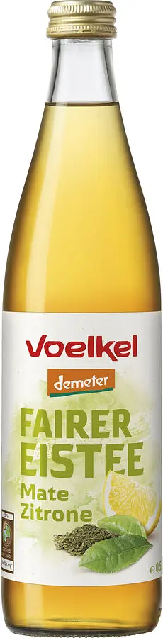 Voelkel fairer Eistee Mate Zitrone Demeter vegan