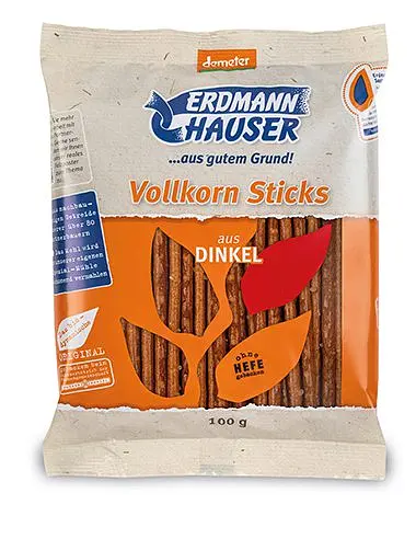Erdmannhauser Dinkel Vollkorn Sticks Demeter