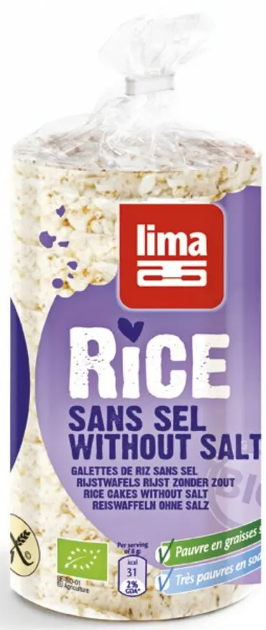 Lima Vollkorn-Reiswaffeln ohne Salz Bio gf
