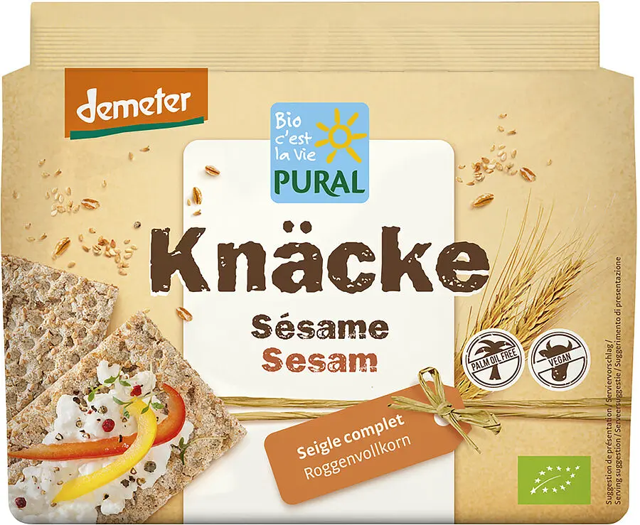 Pural Knäcke Sesam Roggen Bio