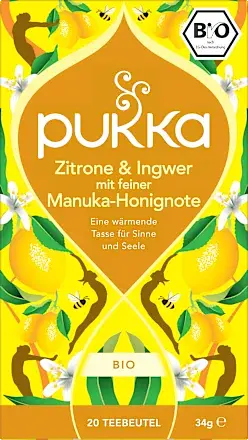 Pukka Tea Zitrone Ingwer Manuka Bio