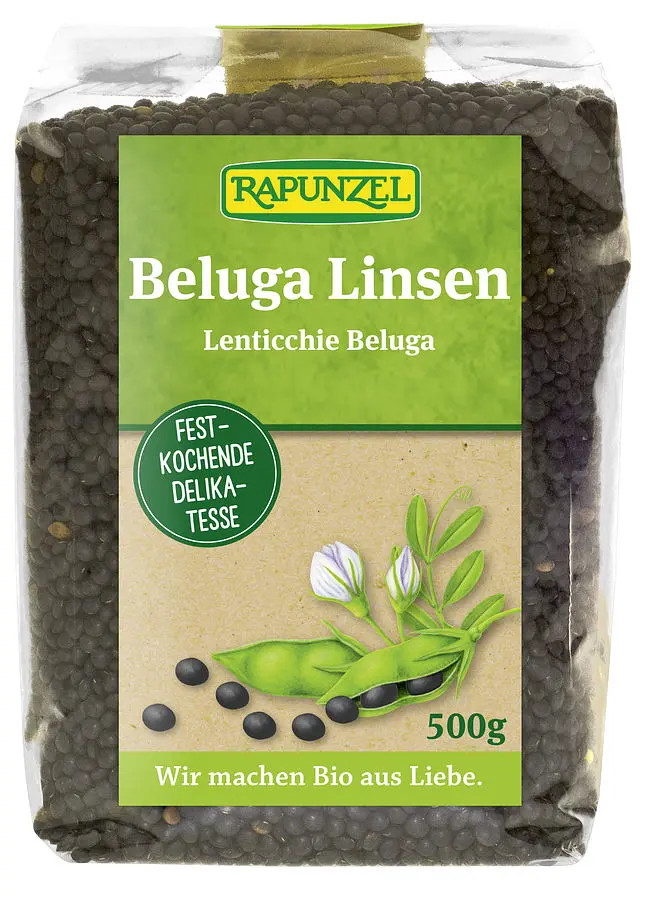 Rapunzel Beluga Linsen schwarz Bio