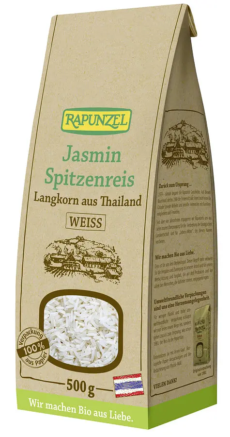 Rapunzel Jasmin Reis weiss Bio