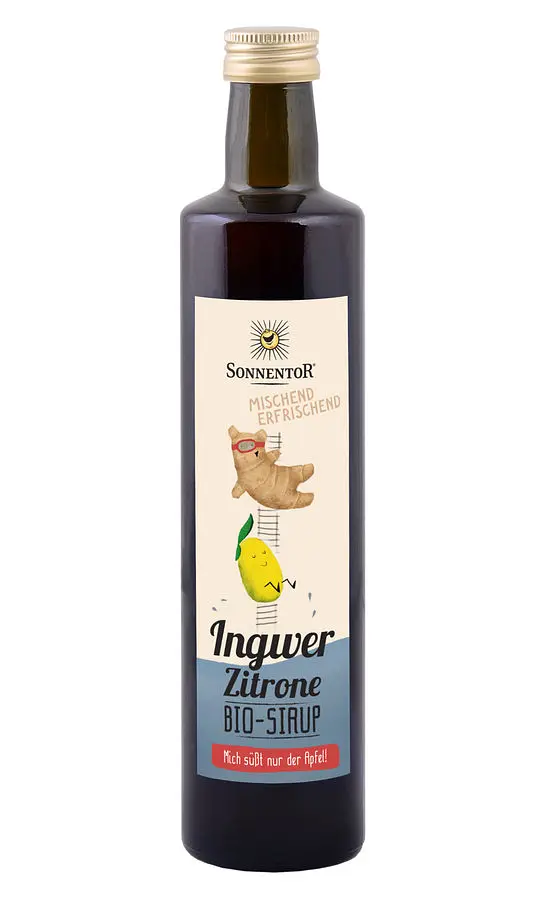 Sonnentor Sirup Ingwer-Zitronen Flasche Bio
