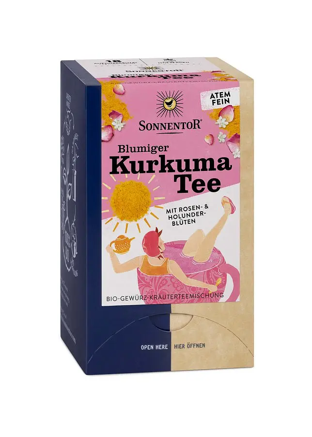 Sonnentor Tee Blumiger Kurkuma Bio