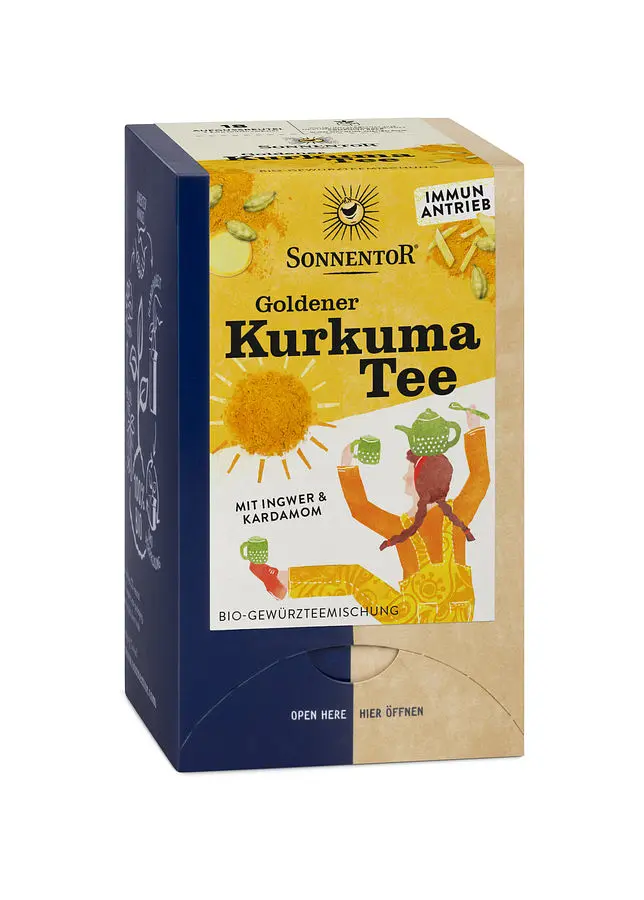 Sonnentor Tee Goldener Kurkuma Bio