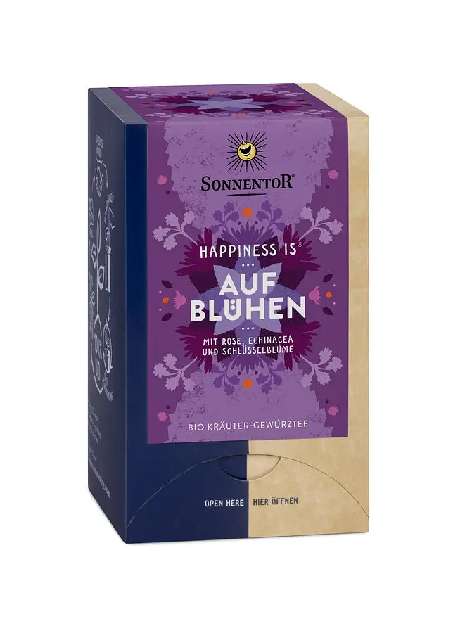 Sonnentor Tee Happiness Aufblühen 27g Bio
